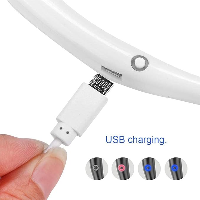 Mini Hand Free Portable Neckband Fan with Light