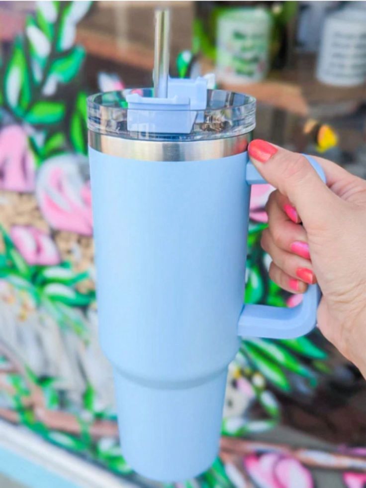 1800ml Travel Sipline Tumbler with Handle, Lid & Straw