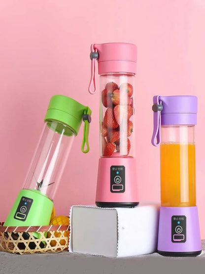 Portable USB Electric Juicer – 6-Blades Protein Shaker Blender Cup (380 ML)