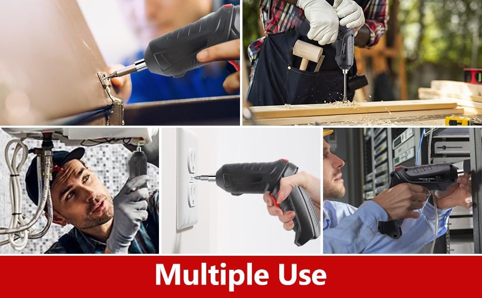 Metal Electric Screwdriver with 47 pcs Screwdriver Bit Set