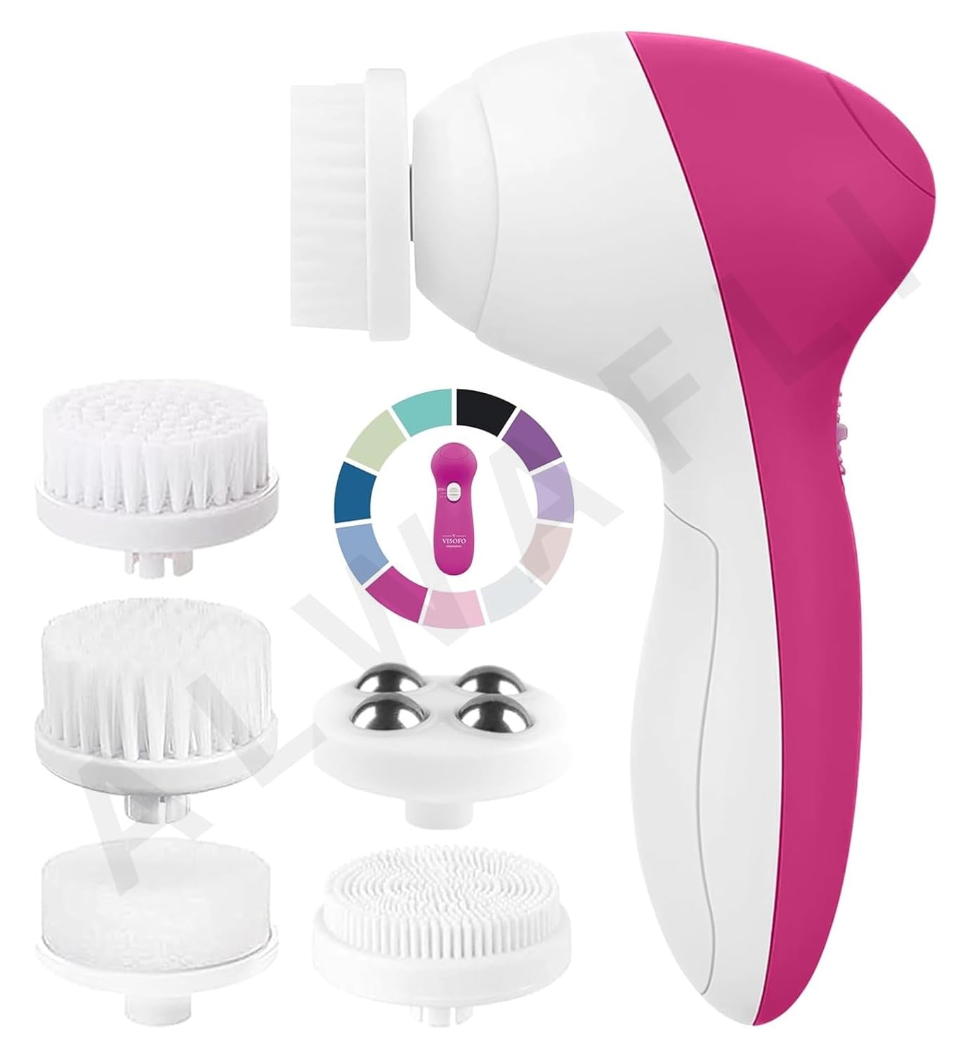Facial Cleansing Brush 5 in 1 Portable Electric Facial Massager