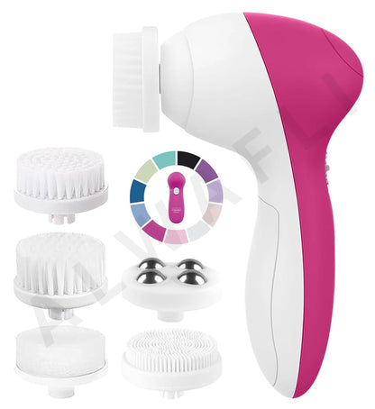 Facial Cleansing Brush 5 in 1 Portable Electric Facial Massager