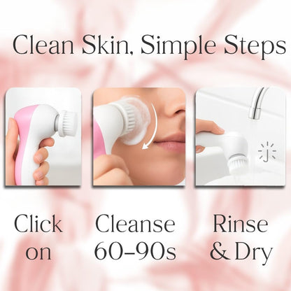 Facial Cleansing Brush 5 in 1 Portable Electric Facial Massager