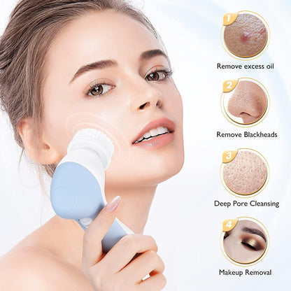 Facial Cleansing Brush 5 in 1 Portable Electric Facial Massager