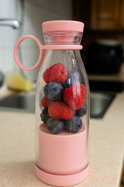 Portable 420ml Juicer Blender with 6 Stainless Steel Blades