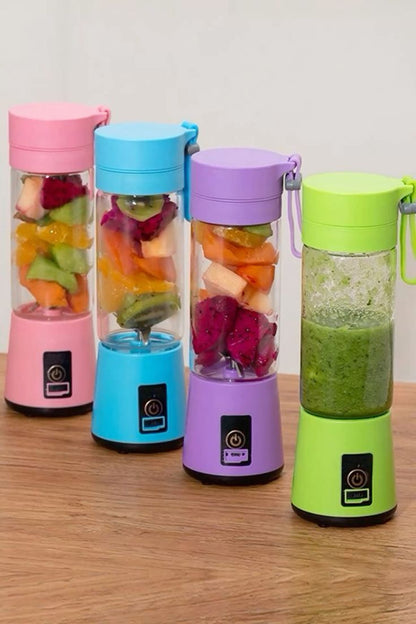 Portable USB Electric Juicer – 6-Blades Protein Shaker Blender Cup (380 ML)