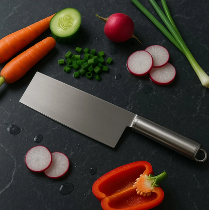 Professional-Grade Stainless Steel Vegetable Cleaver Knife 1 Pc