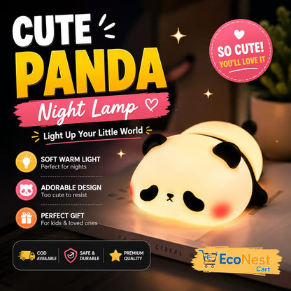 Cute Panda Lamp with 7 colors