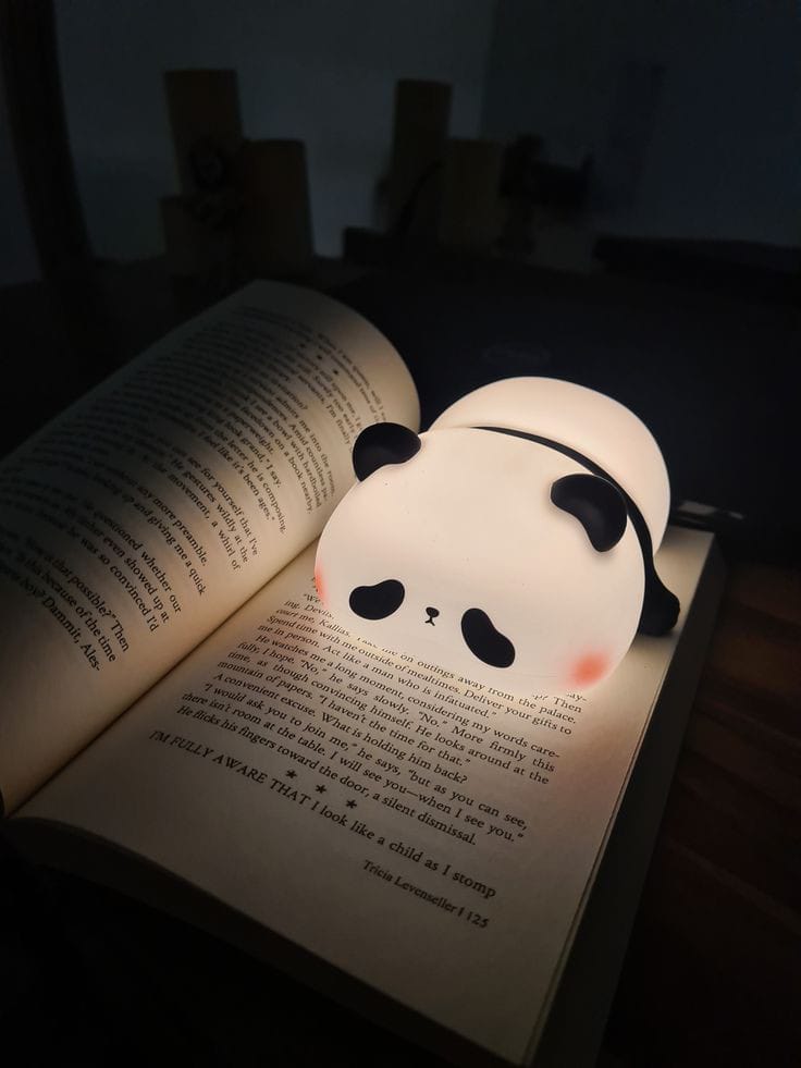 Cute Panda Lamp with 7 colors