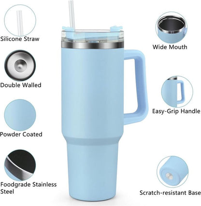 1800ml Travel Sipline Tumbler with Handle, Lid & Straw