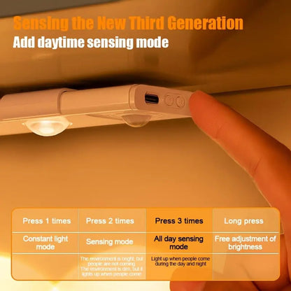 LED PIR Motion Sensor Cabinet With USB Rechargeble