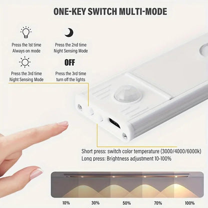 LED PIR Motion Sensor Cabinet With USB Rechargeble