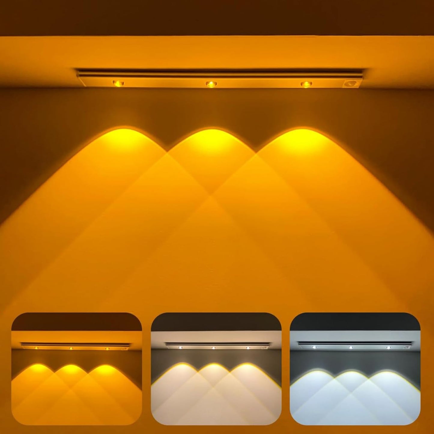 LED PIR Motion Sensor Cabinet With USB Rechargeble