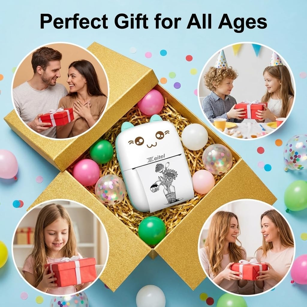 Mini Thermal Printer | Inkless Sticker Printer